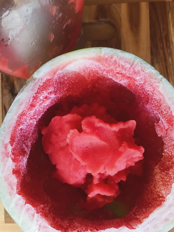 Easy 3 Ingredient Watermelon Sorbet