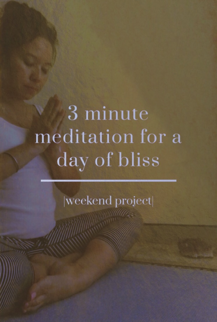 3 minute meditation for bliss