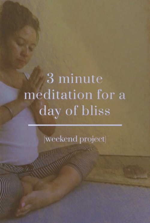 3 minute meditation for bliss