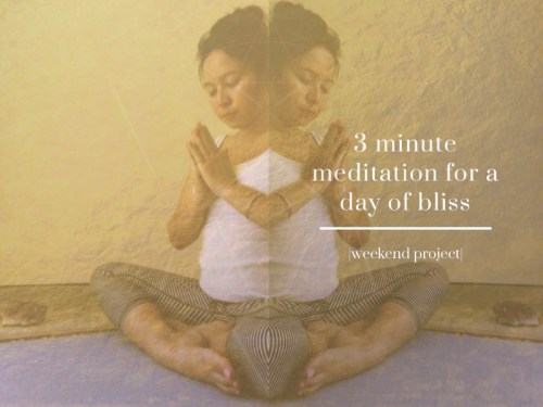 3 minute meditation for bliss