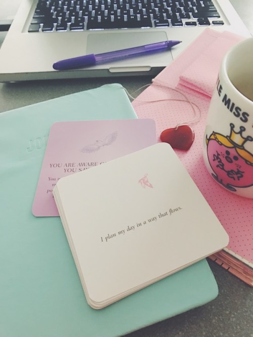 affirmations for a well organised day over morning tea