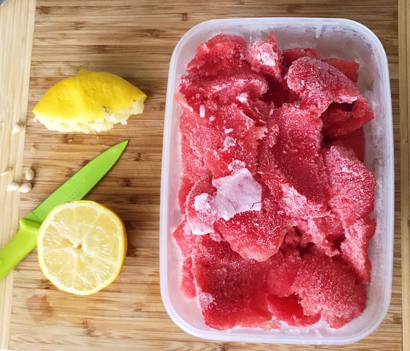 Ingredients for Watermelon Sorbet