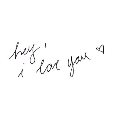 Hey I love you Hey I love you