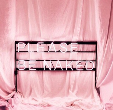 Please be naked neon pink lights Please be naked neon pink lights
