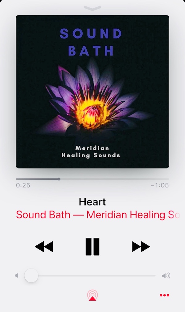 sound bath meridian heart healing