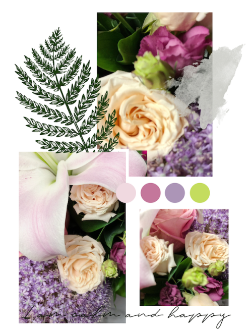 i am calm and happy flowers