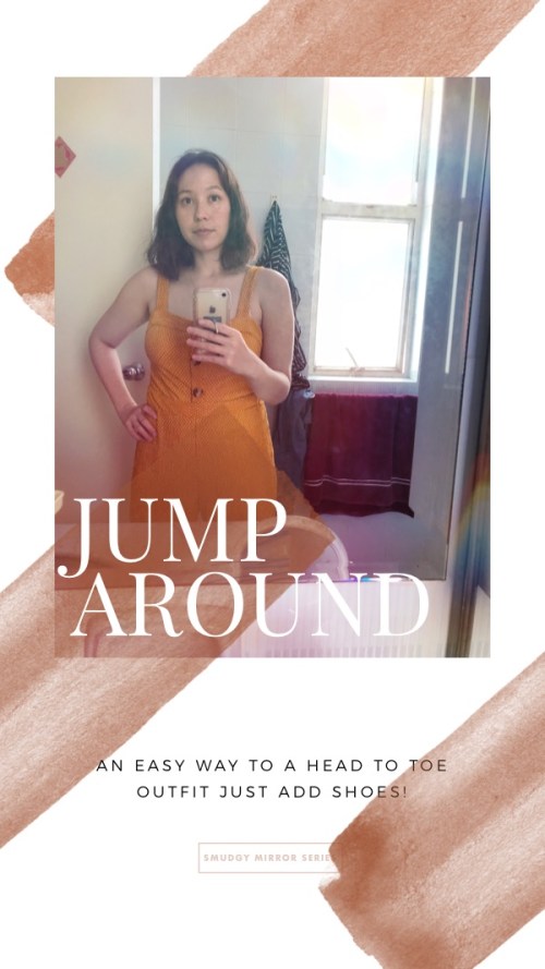 Mango Jumpsuit mustard texture