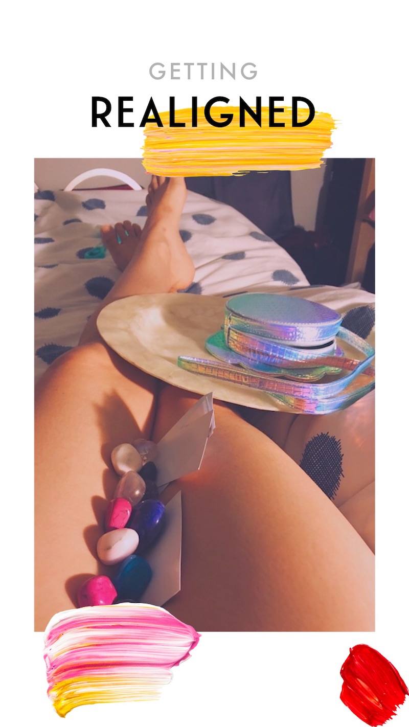 chakras crystals and legs